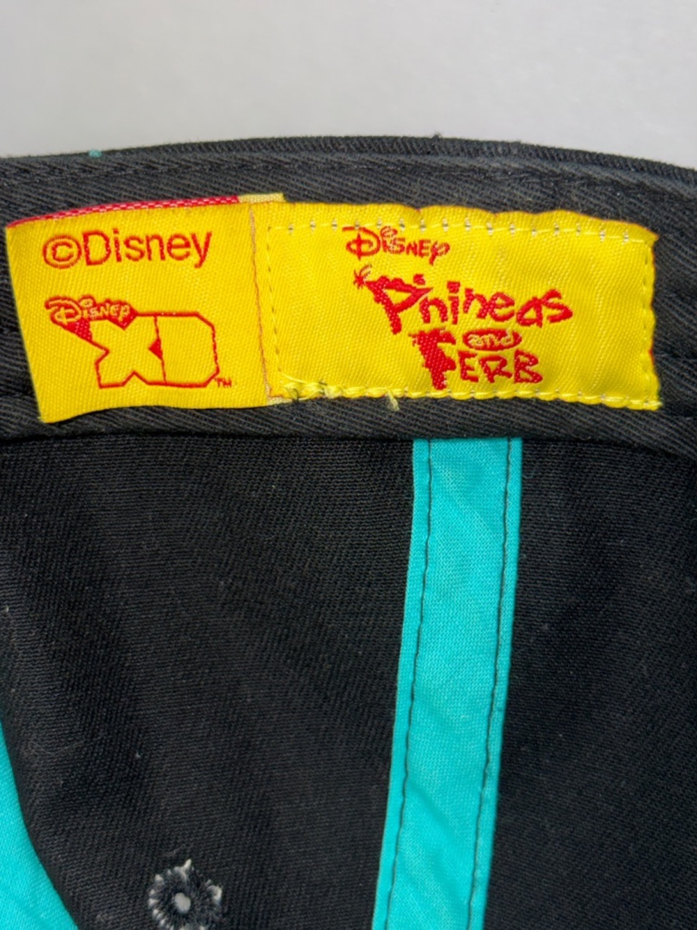 Perry the Platypus Cartoon Cap Teal Brown Orange Black Snapback Trucker Hat - Picture 6 of 6